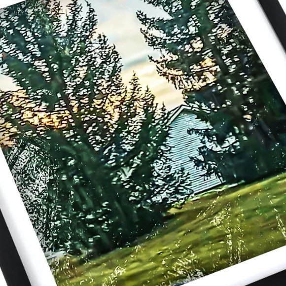 Framed Watercolor forest ‎ wall art - Picture 2 of 3